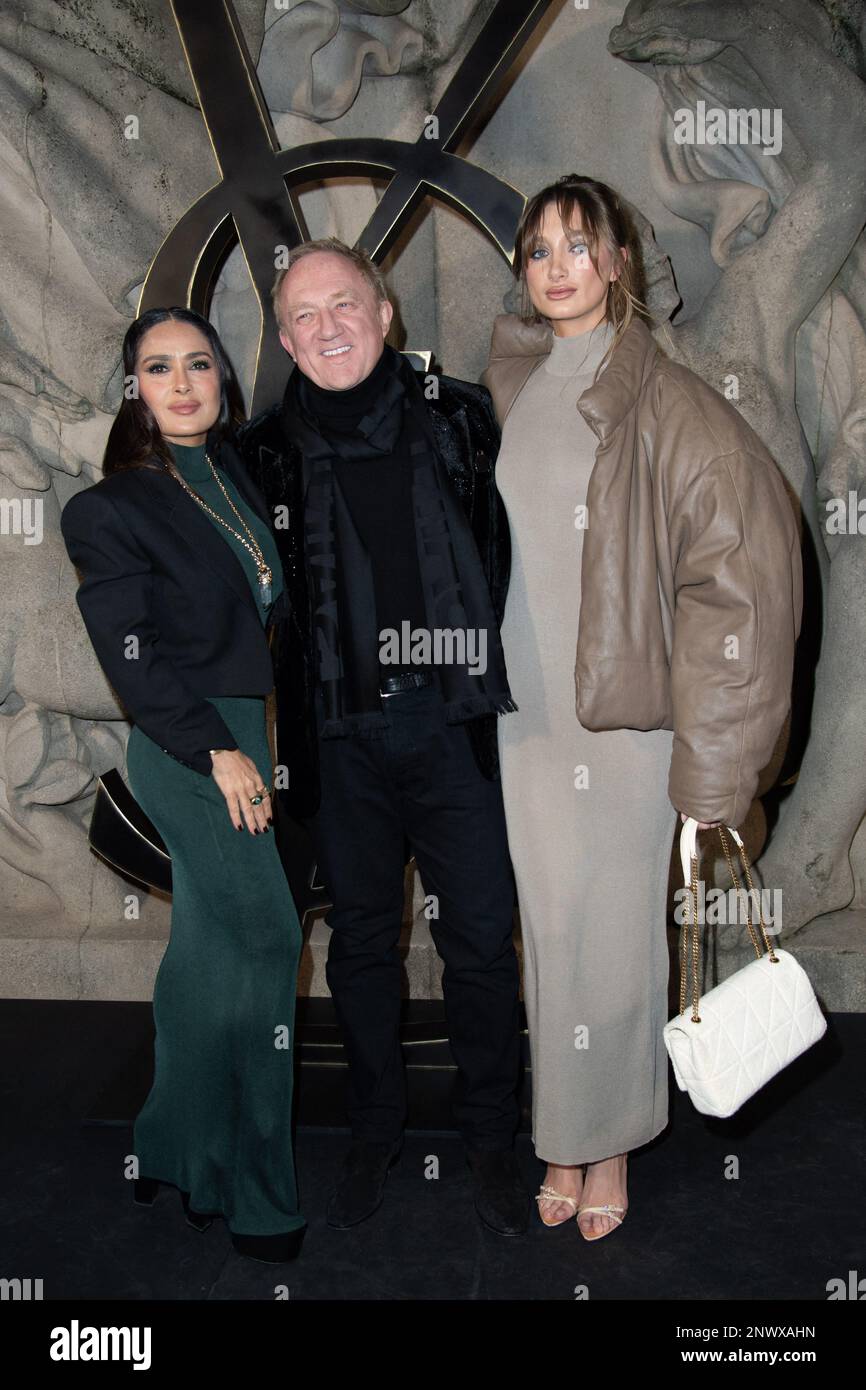 Selma Mathilde Salma Hayek, Francois-Henri Pinault and Mathilde Pinault attending the ...