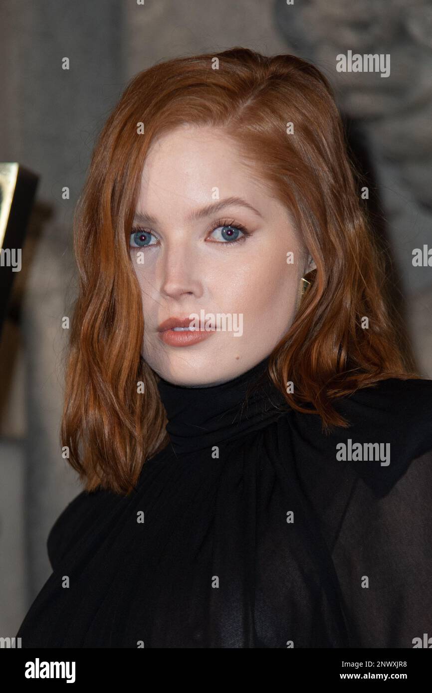 Ellie Bamber attending the Saint Laurent Womenswear Fall Winter 2023