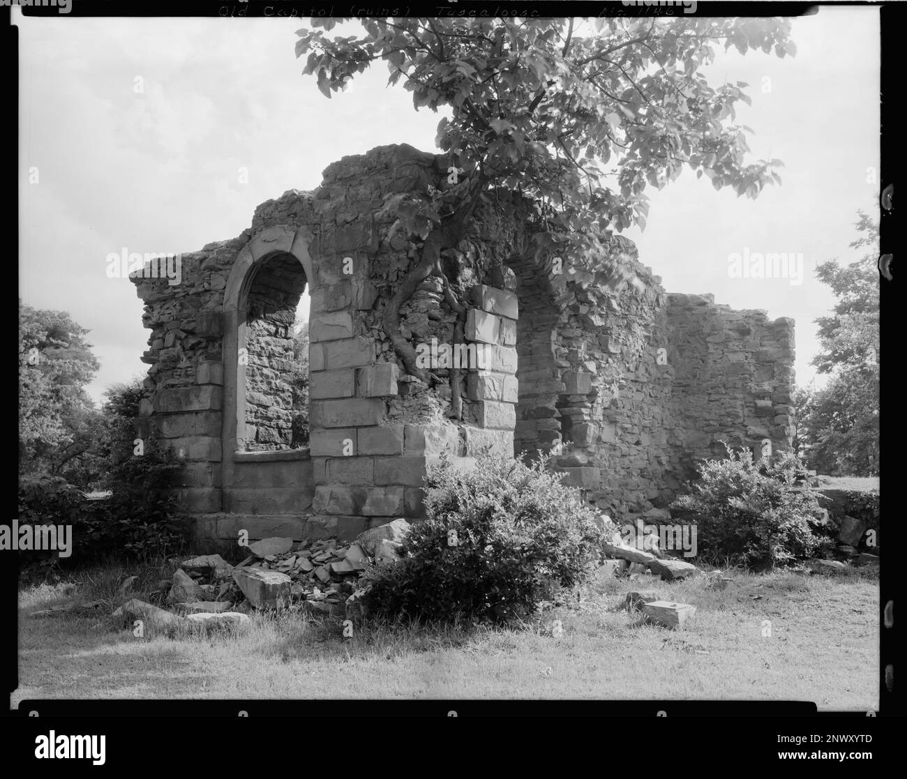 Old Capitol, ruins, Broad & 28th Ave., Tuscaloosa, Tuscaloosa County