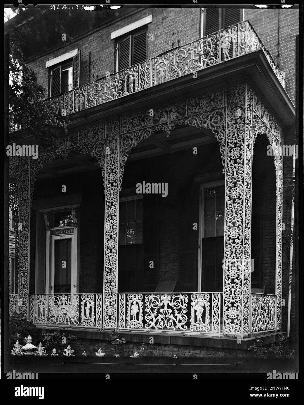 McMillan House, 256 Joachim St., Ironwork, Mobile, Mobile County