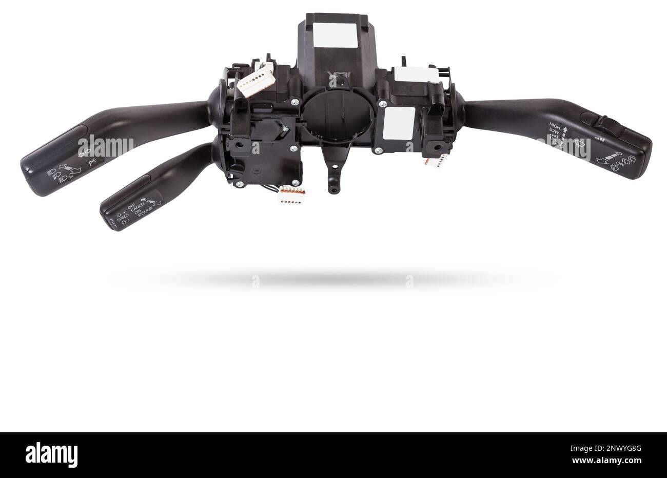 Steering wheel switches for windshield wipers and turn signals with