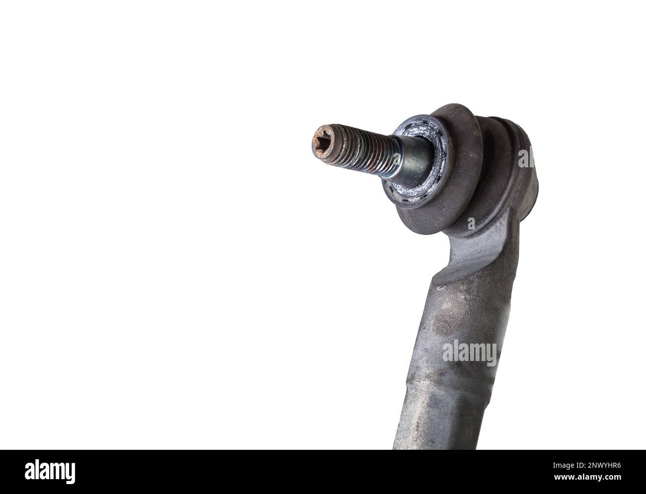 Used car ball joint isolated on white background Ball joint is the