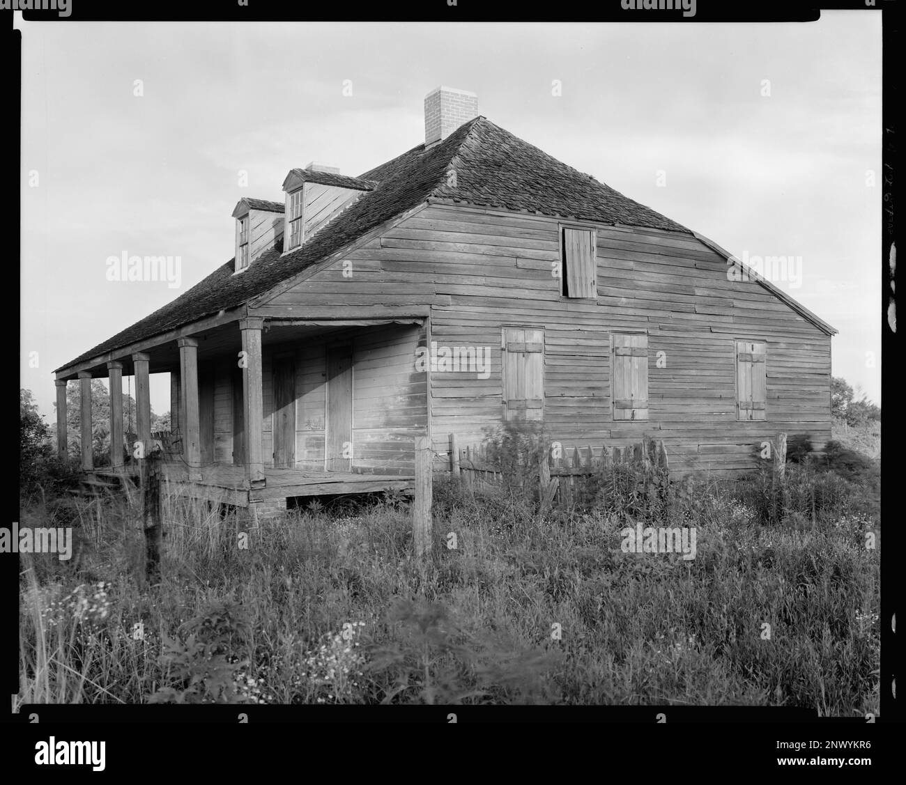 House, small, hipped roof, New Roads vic., Point Coupee Parish