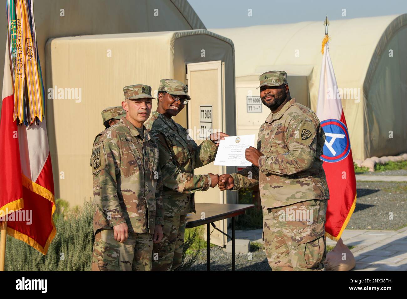 U.S. Army Sgt. Ryan Roberts with the 187th Signal Company, 369th