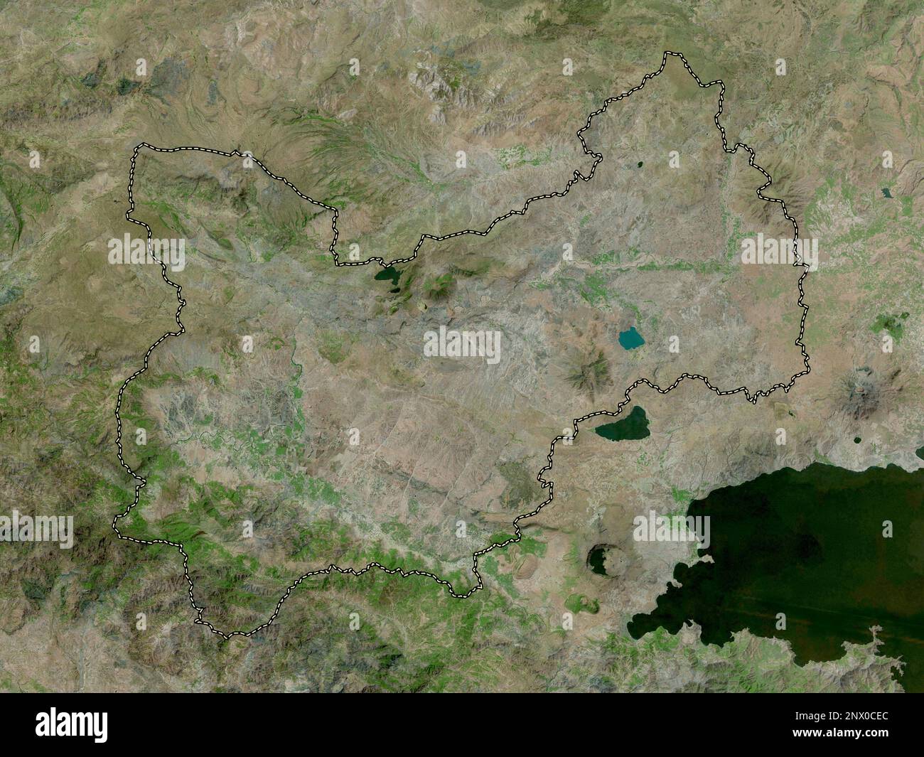 Mus, province of Turkiye. High resolution satellite map Stock Photo - Alamy