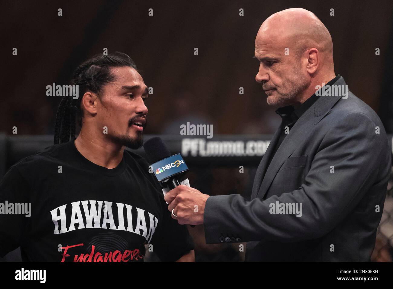 July 05, 2018: Bas Rutten interviews Ray Cooper III after the ...