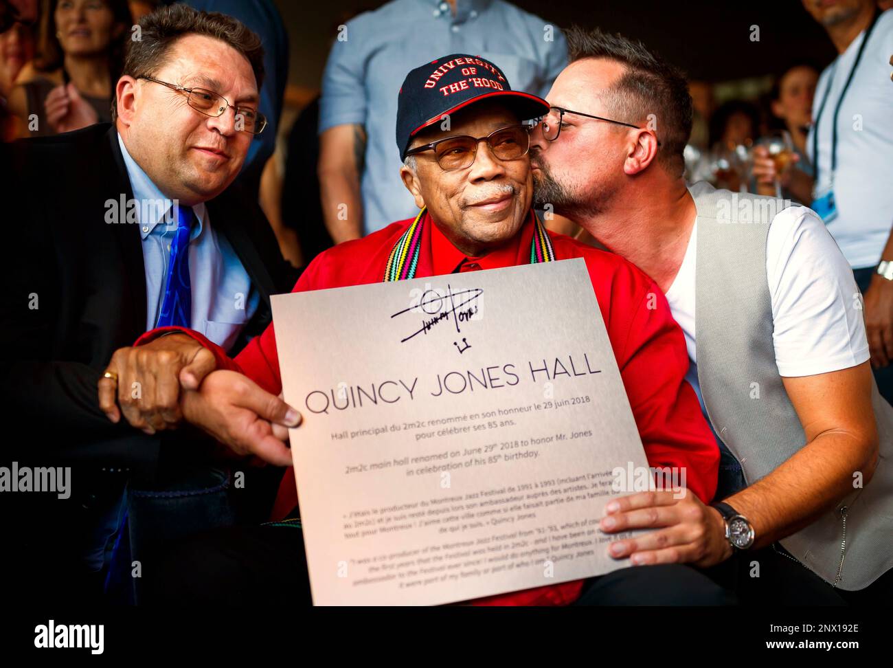 President of the Montreux Jazz festival Mathieu Jaton right