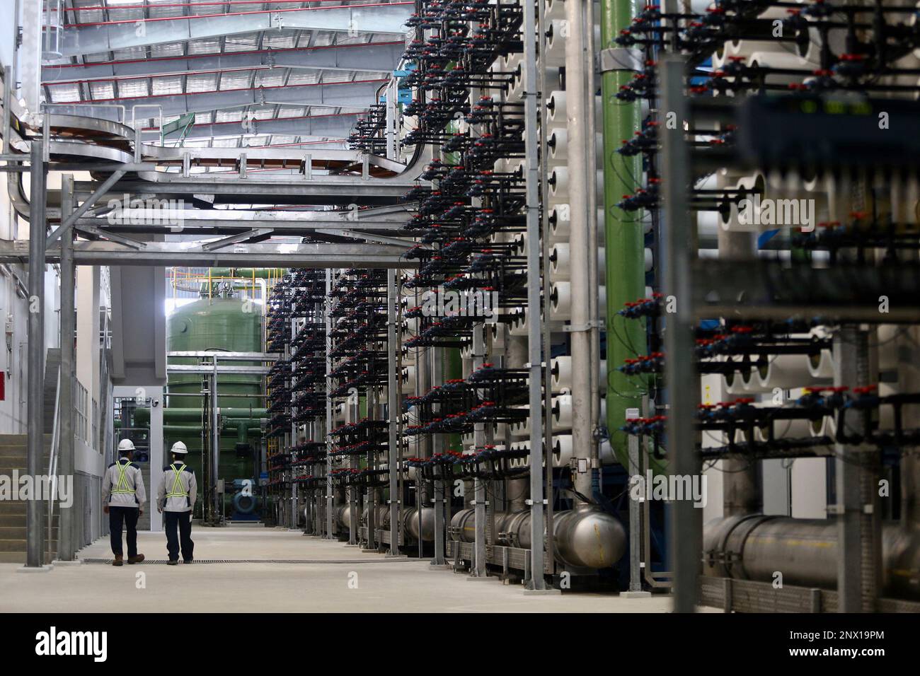 Tuas Desalination Plant, Singapore's third desalination plant, opened  officially on 28 June 2018. It can produce up to 30 million gallons a day  (mgd), enough for 200,000 of Singapore's 1.3 million households.