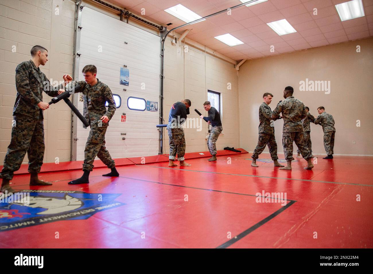 U.S. Marines from various units practice static weapon of opportunity