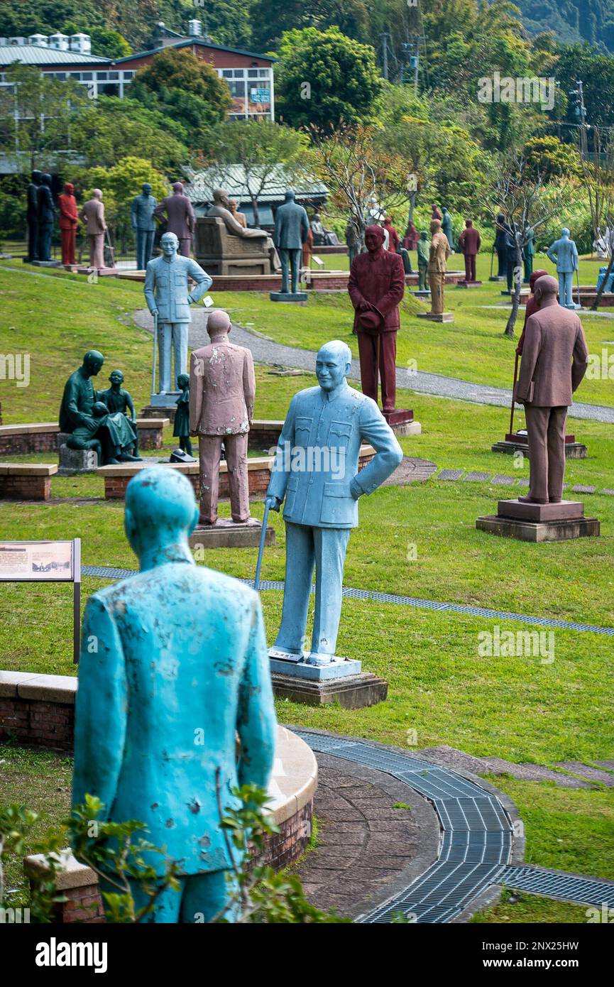 Taoyuan, China. 01st Mar, 2023. Chiang Kai-shek statues displayed at ...