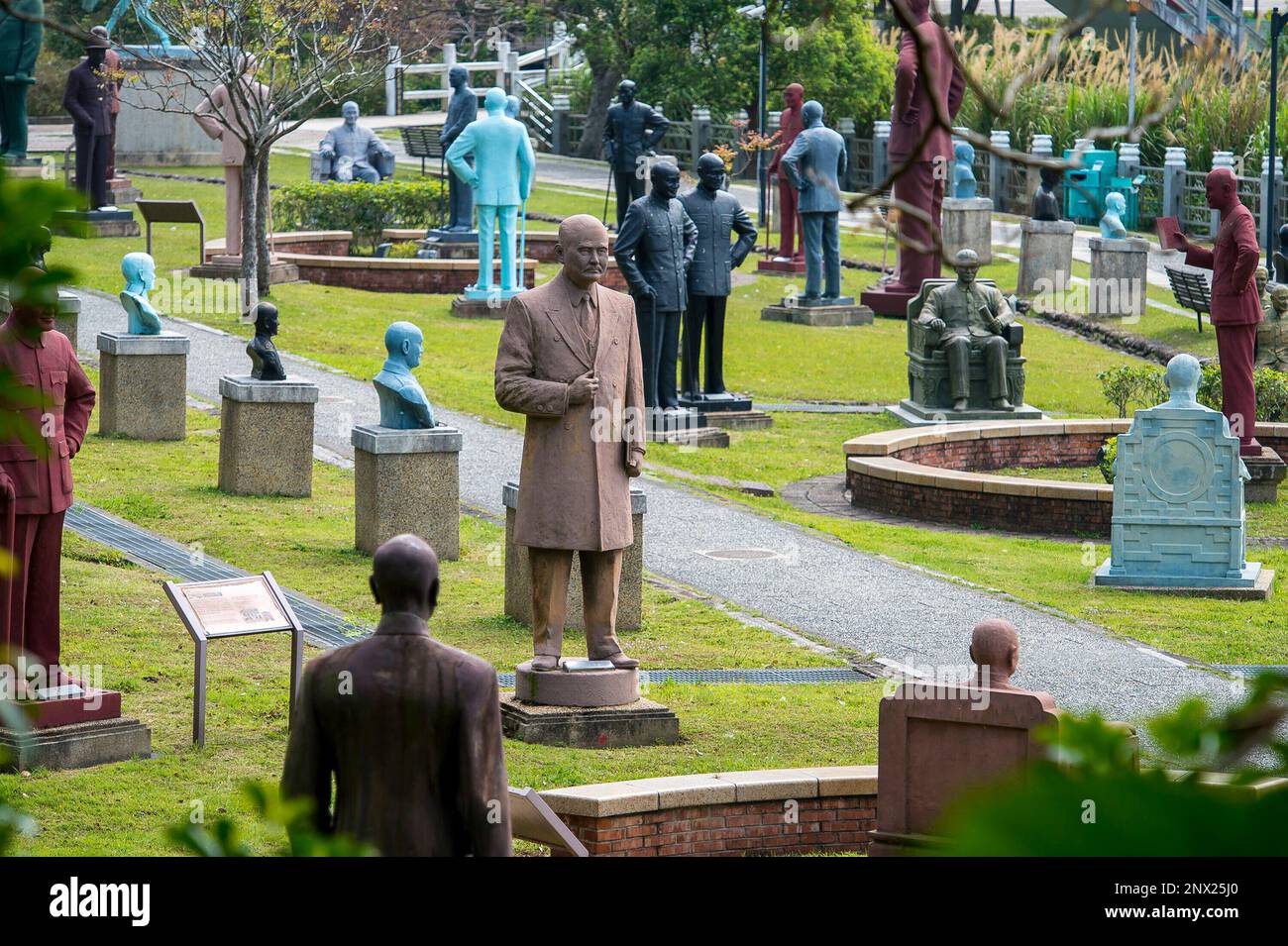 Taoyuan, China. 01st Mar, 2023. Chiang Kai-shek statues displayed at ...