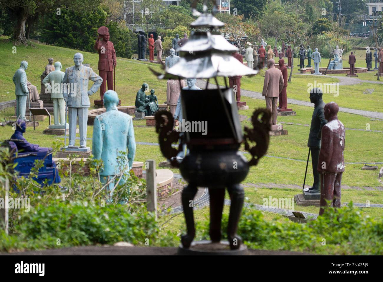 Taoyuan, China. 01st Mar, 2023. Chiang Kai-shek statues displayed at ...