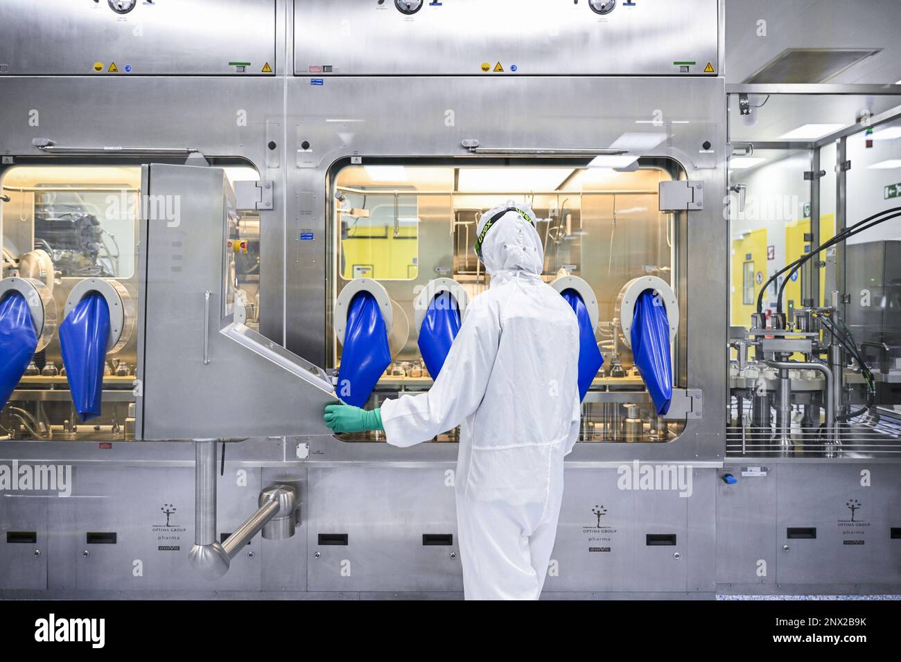 Illustration picture shows the production laboratory of the Takeda