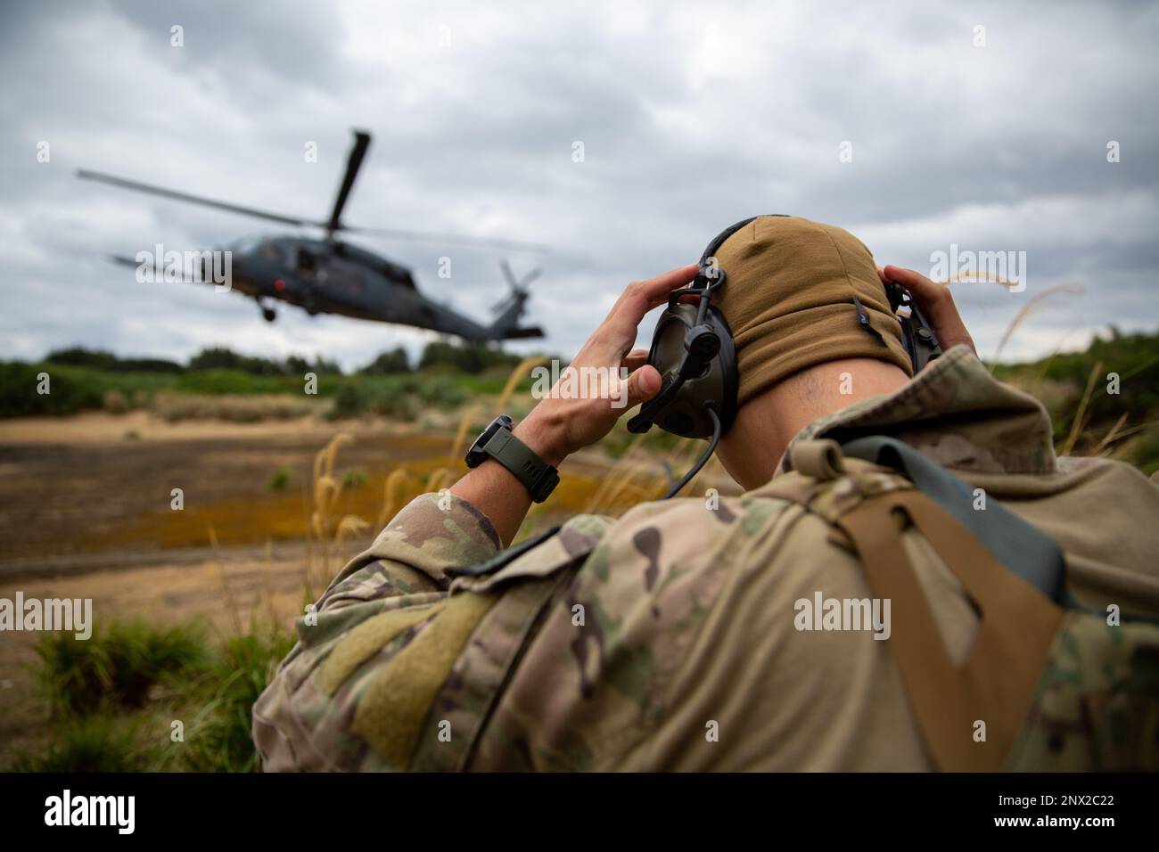 Staff Sgt. Jordan Cate, 33rd Rescue Squadron independent duty medical ...