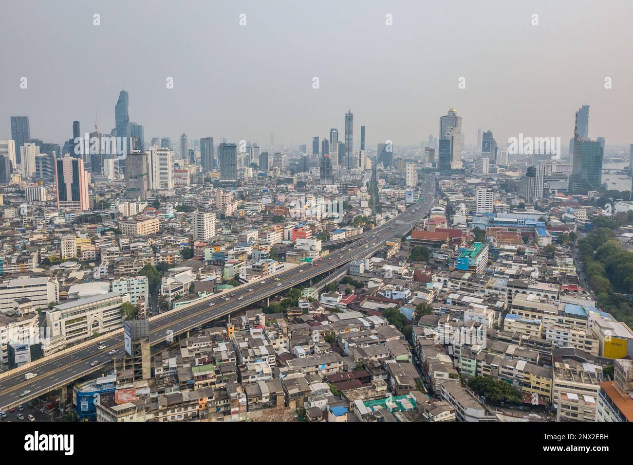 Drone aerial photograph of Bangkok, Thailand Stock Photo Alamy