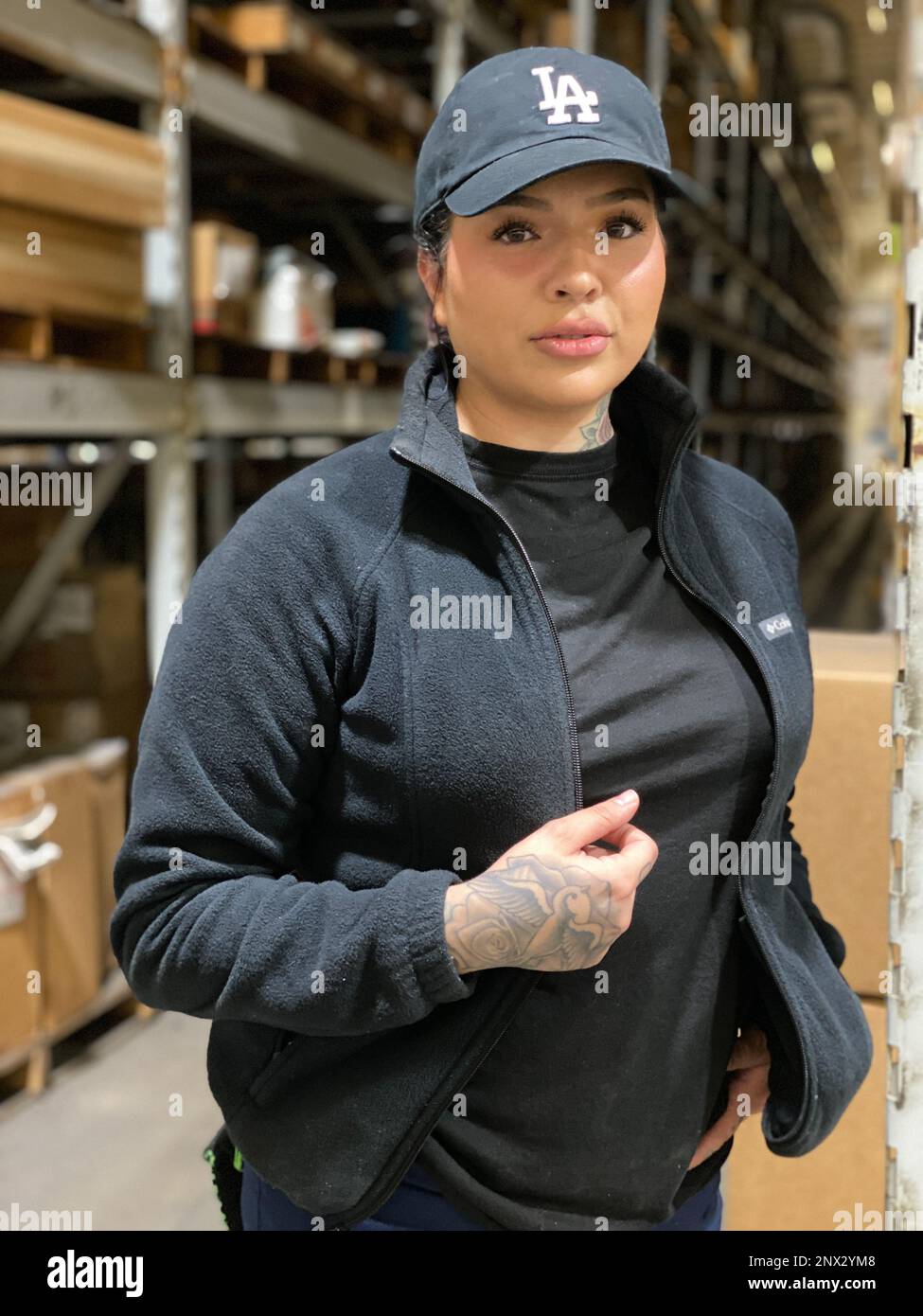 Lori Pulido, Distribution Process Worker, DLA Distribution Corpus Christi, poses for a picture for Women's History Month 2023 Stock Photo