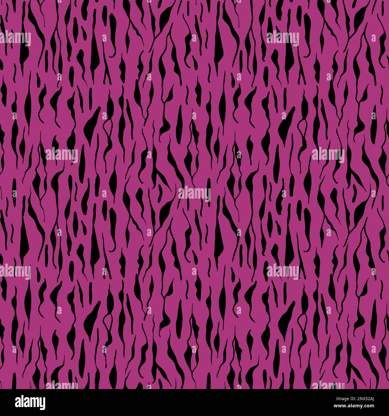 Seamless tiger fur pattern violet background. Vector illustration Stock ...
