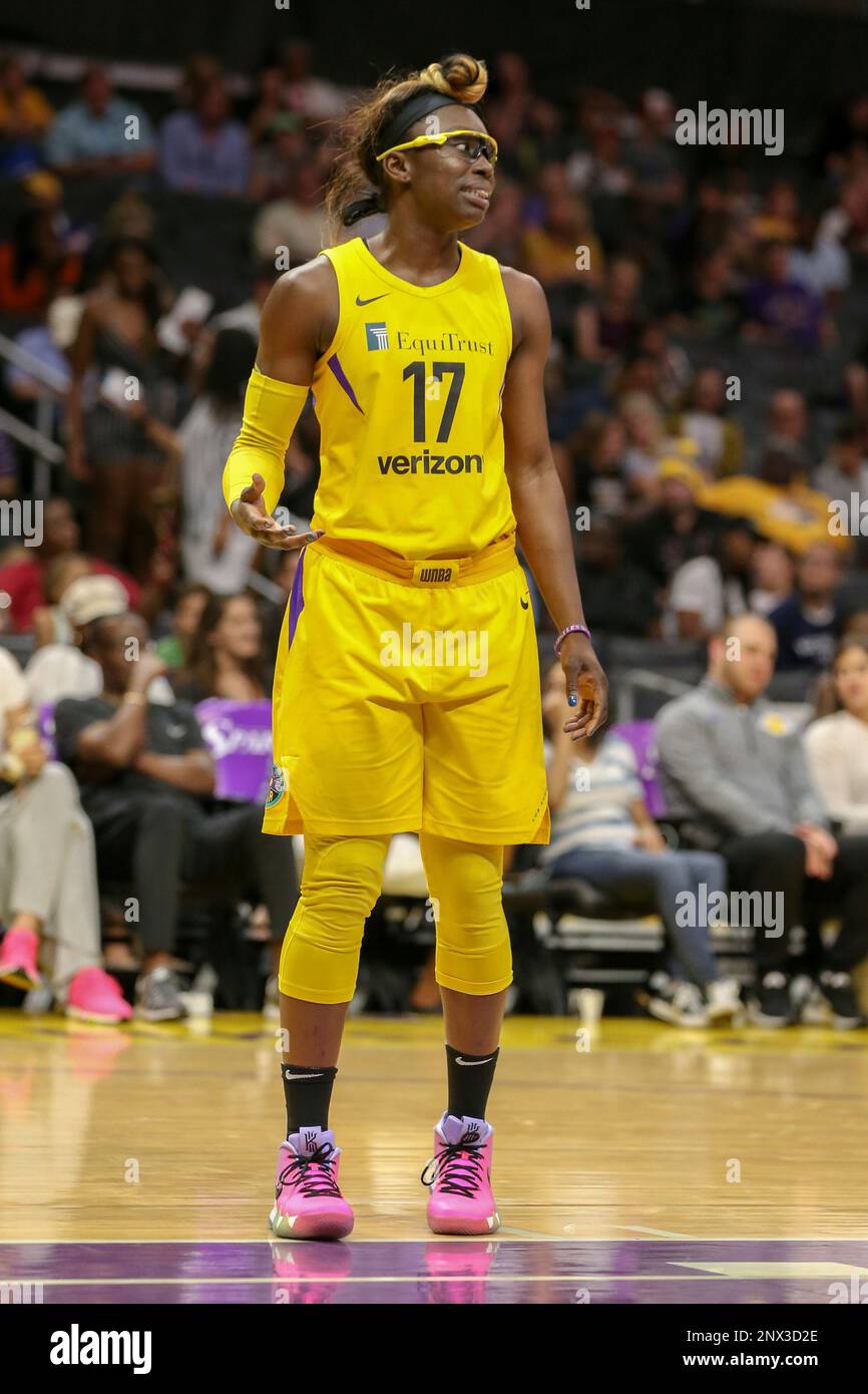 LOS ANGELES, CA JUNE 10 Los Angeles Sparks forward Essence Carson (17) during a WNBA game