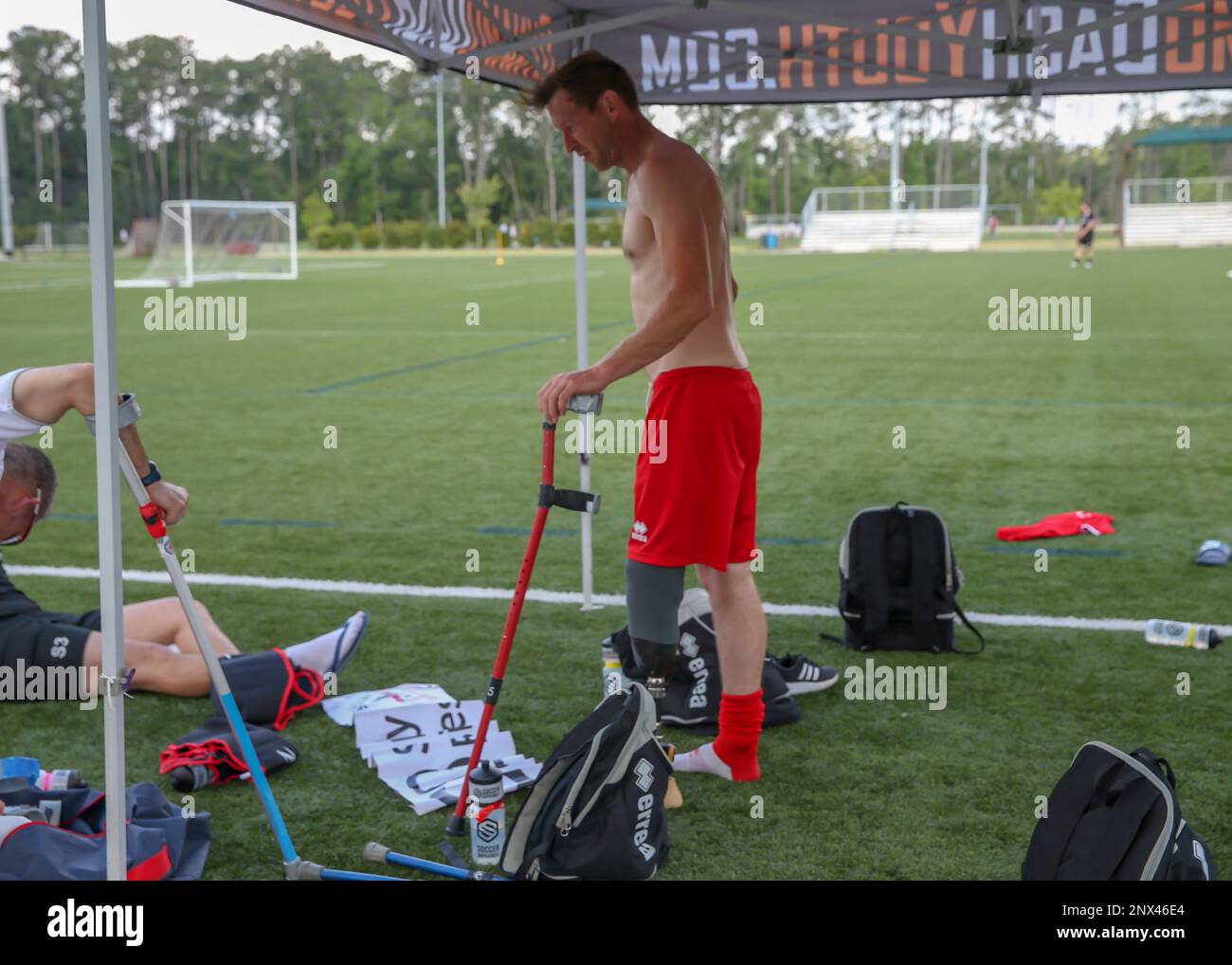 THE WOODLANDS, TX JUNE 02 Team England Tony Mills (2) warms up