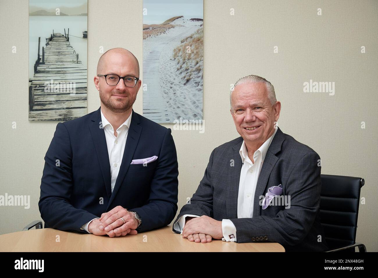 Dan Brostrom (right), executive director and chairman and Mans Lidgren,  chief executive officer of Rex International. Mostly known as a technology  oil firm, Rex hopes to activate its production capability as an