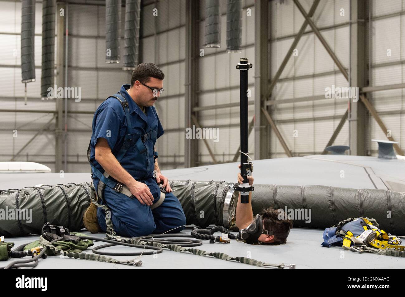 Air Reserve Technician Tech. Sgt. Matthew Houseknecht, left, 512th ...