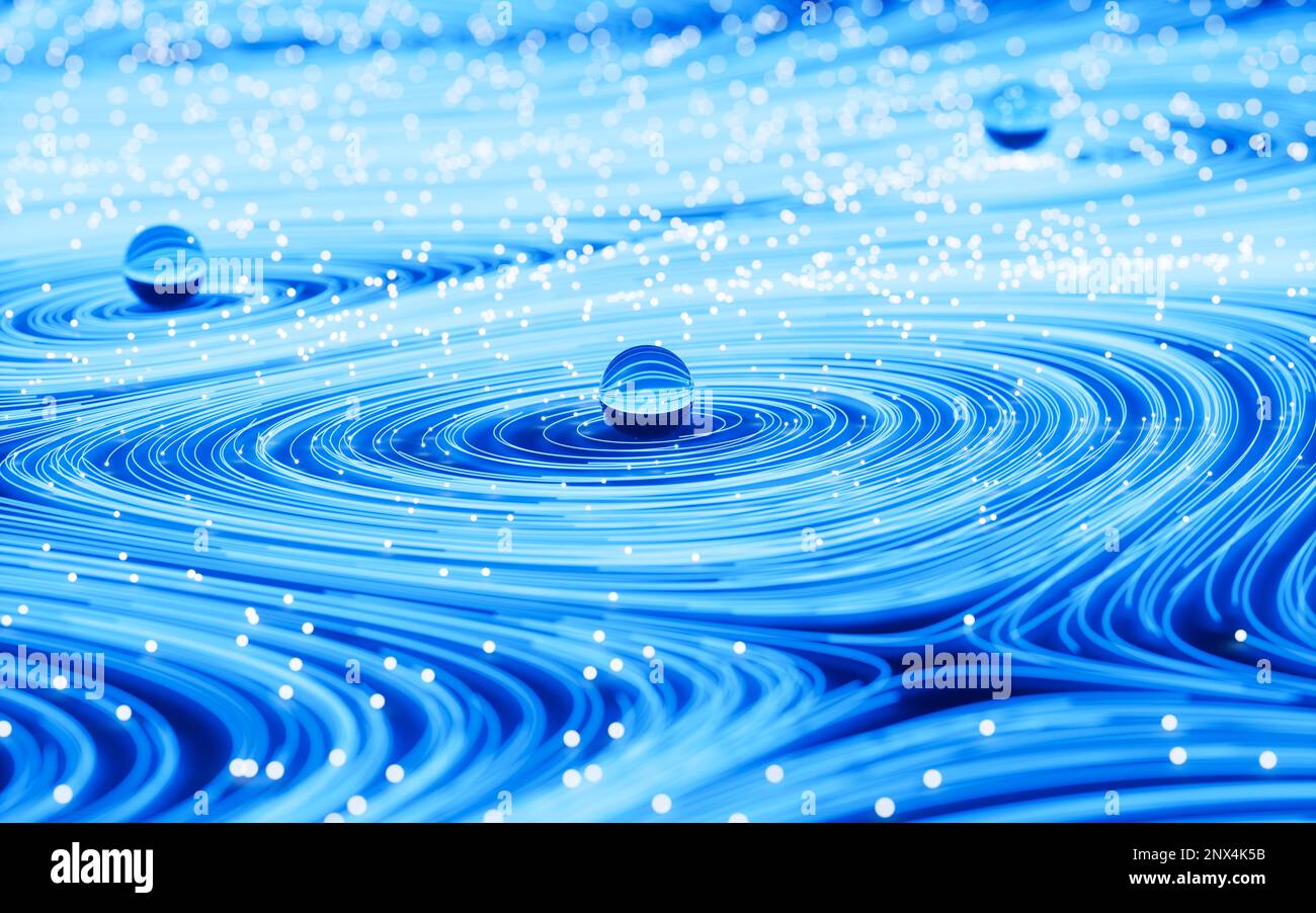 Abstract curve geometry flowing particles hi-res stock photography and ...