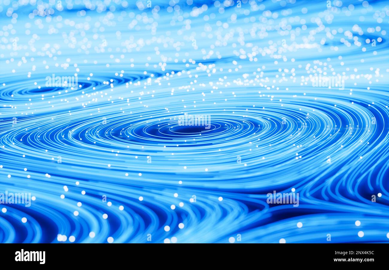 Abstract curve geometry flowing particles hi-res stock photography and ...