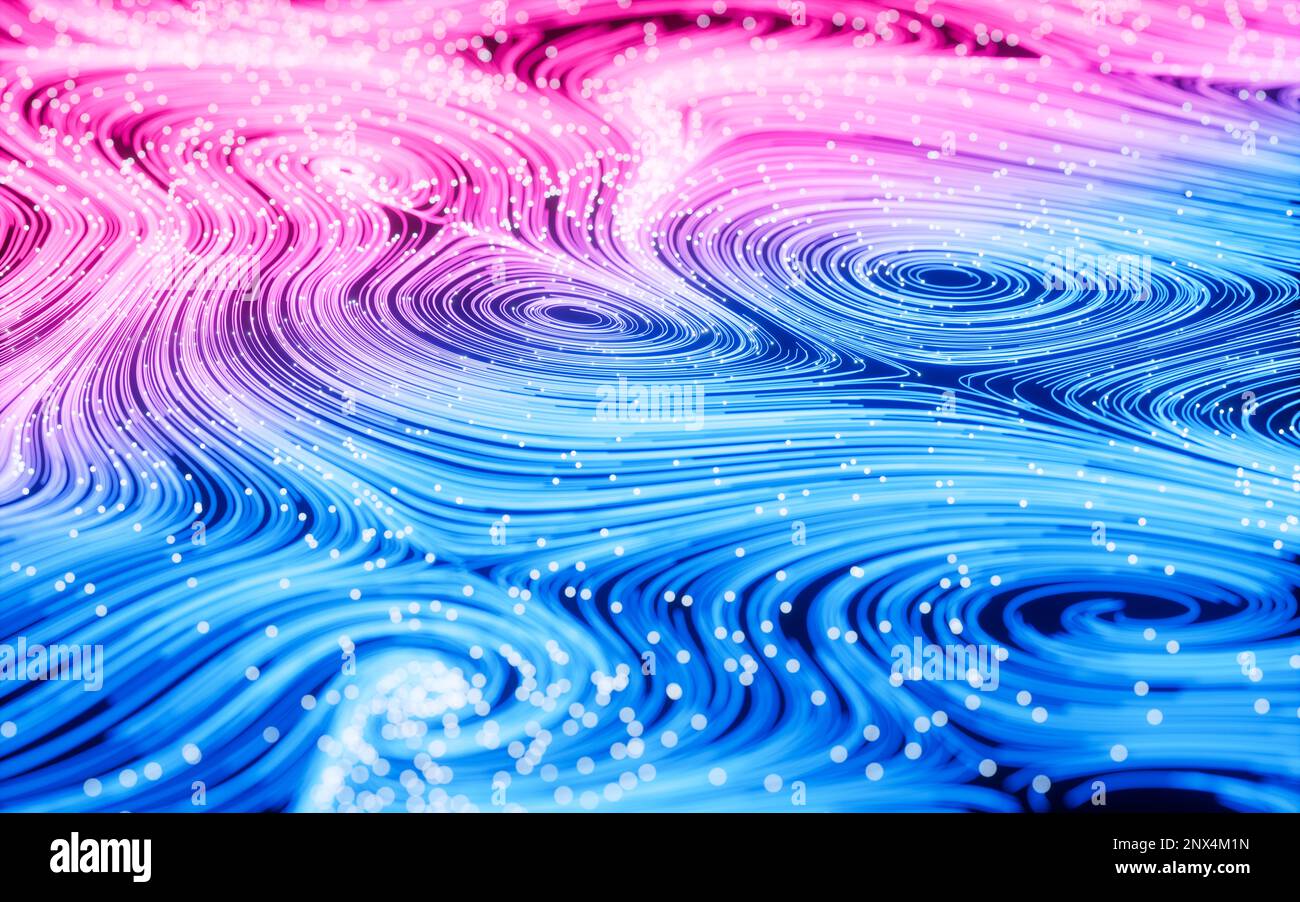 Abstract curve geometry flowing particles hi-res stock photography and ...