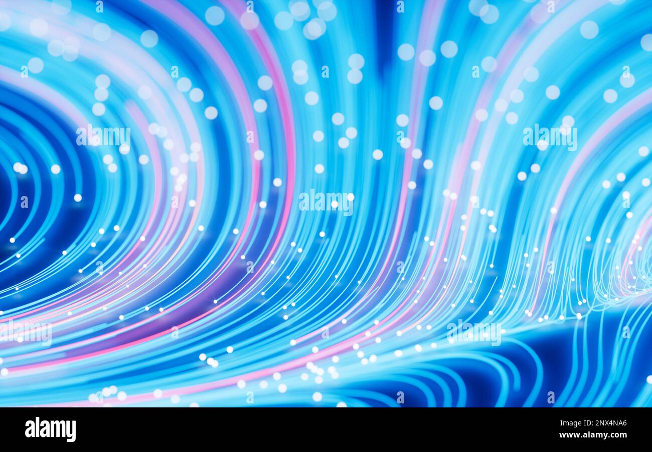 Abstract curve geometry flowing particles hi-res stock photography and ...