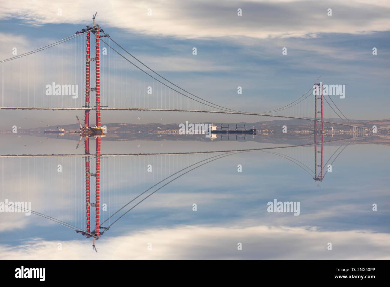 new bridge connecting two continents 1915 canakkale bridge (dardanelles
