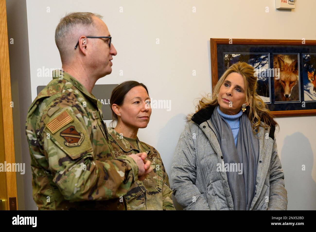 From left, U.S. Air Force Lt. Col. Garrell Calton, 354th Fighter Wing
