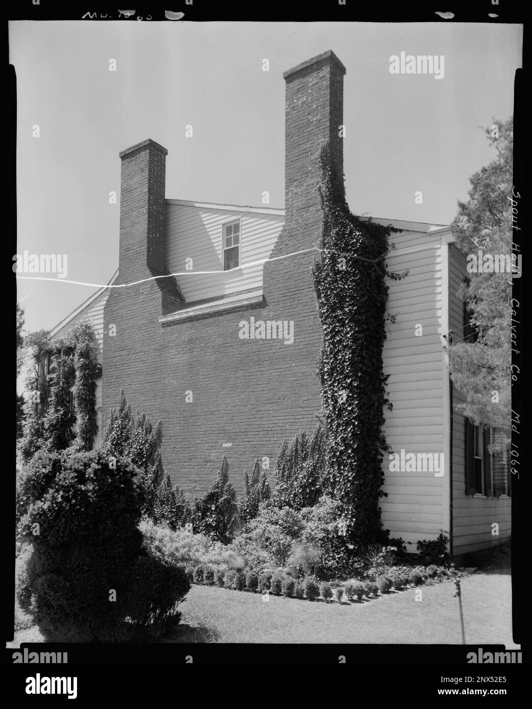 Spout Hall, Calvert County, Maryland. Carnegie Survey of the