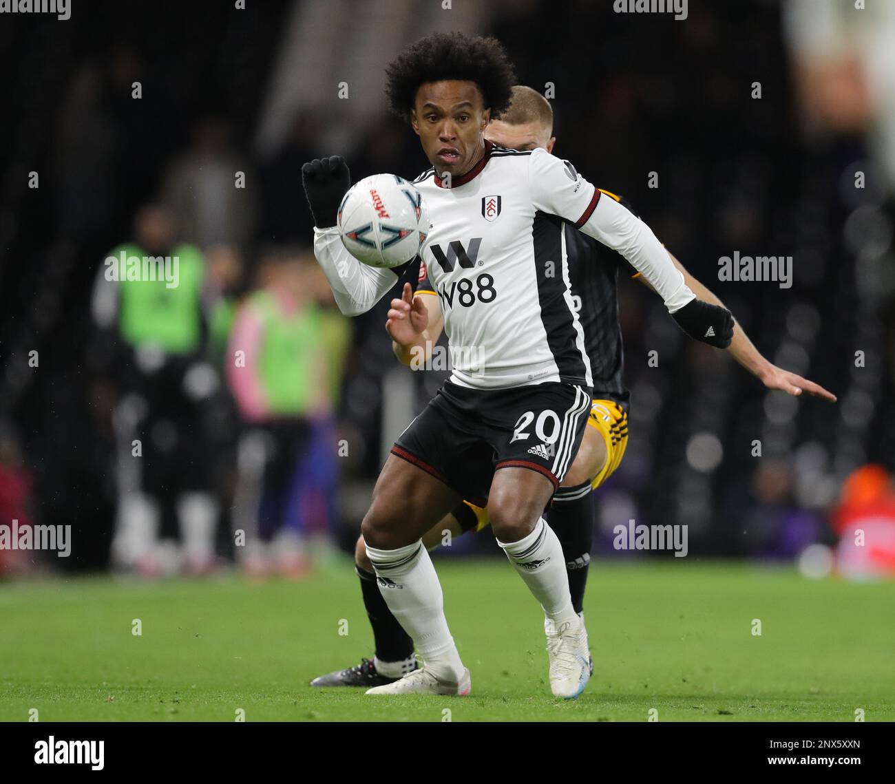 London, England, 28th February 2023. Willian of Fulham during the The FA Cup match at Craven Cottage, London. Picture credit should read: Paul Terry / Sportimage Stock Photo