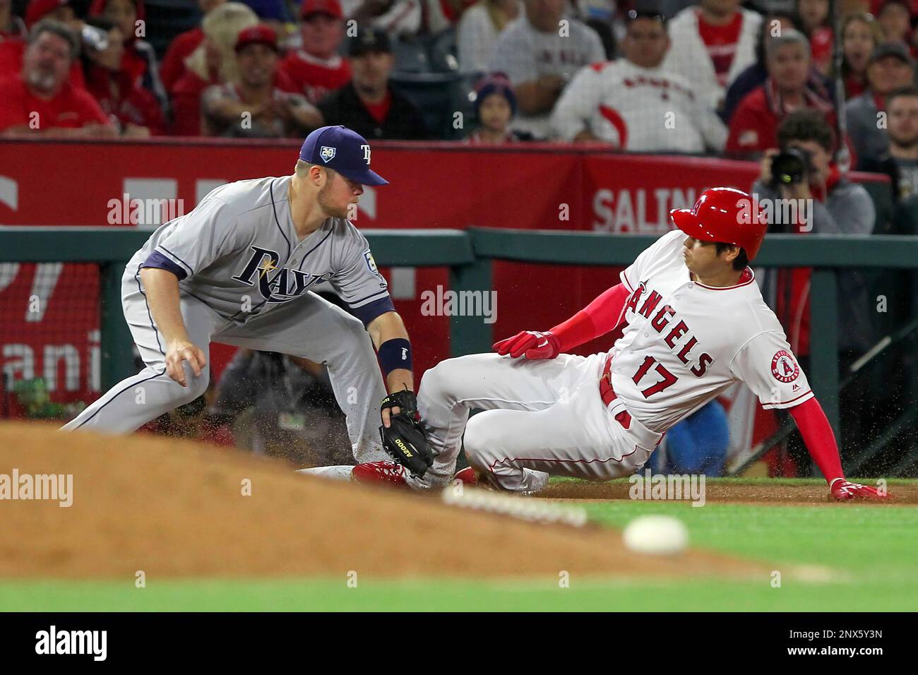 Boston Red Sox shortstop Christian Arroyo tags out Tampa Bay Rays