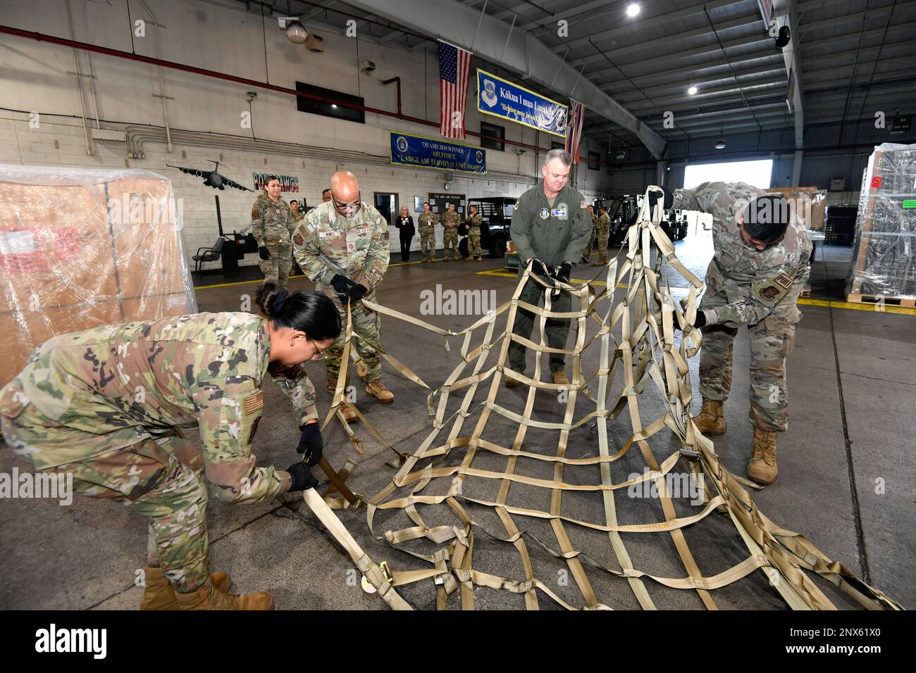 Brig. Gen. Scott Durham, commander of 4th Air Force, and Chief Master ...