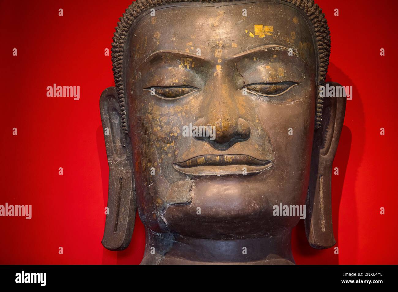 Buddha head, in Chao Sam Phraya National Museum, Ayuthaya, Thailand