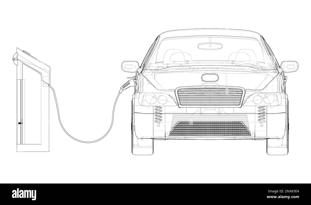 Electric car charging station. Electromobile Stock Photo Alamy