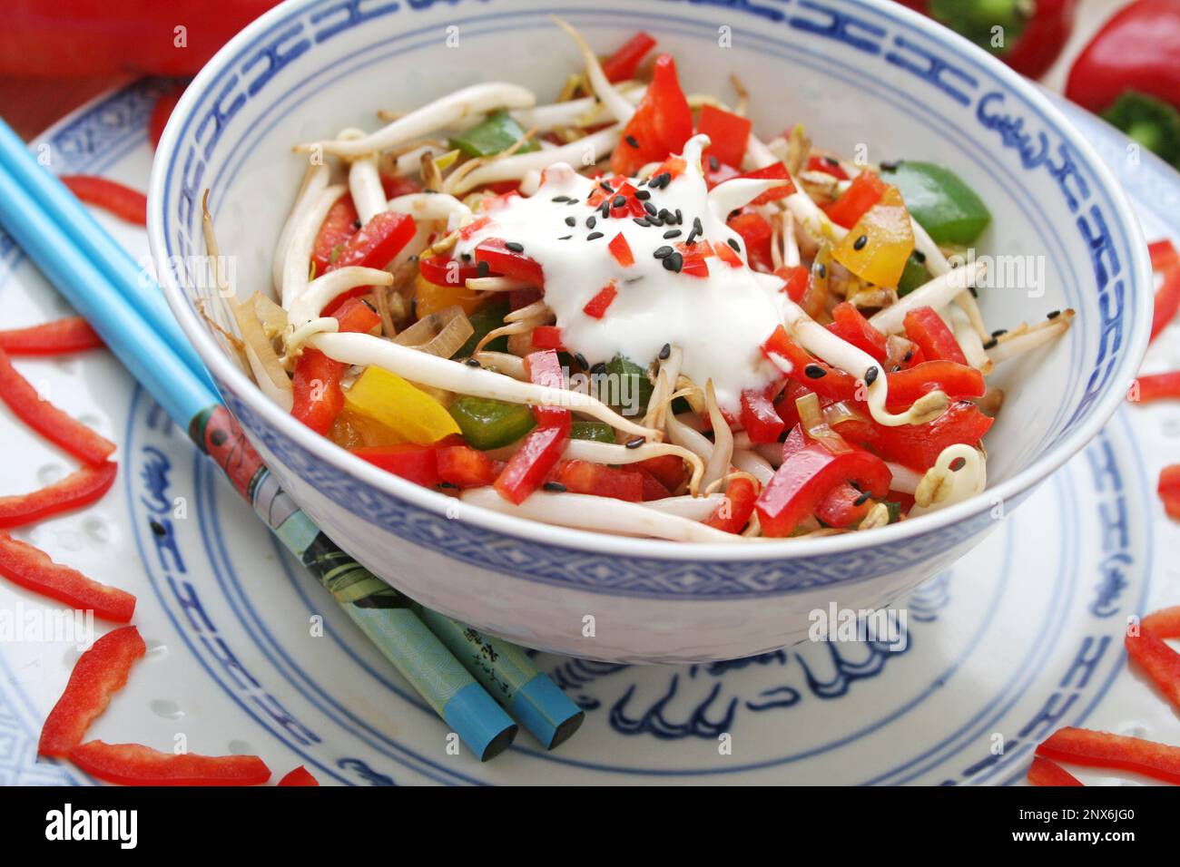 Asian Salad Stock Photo