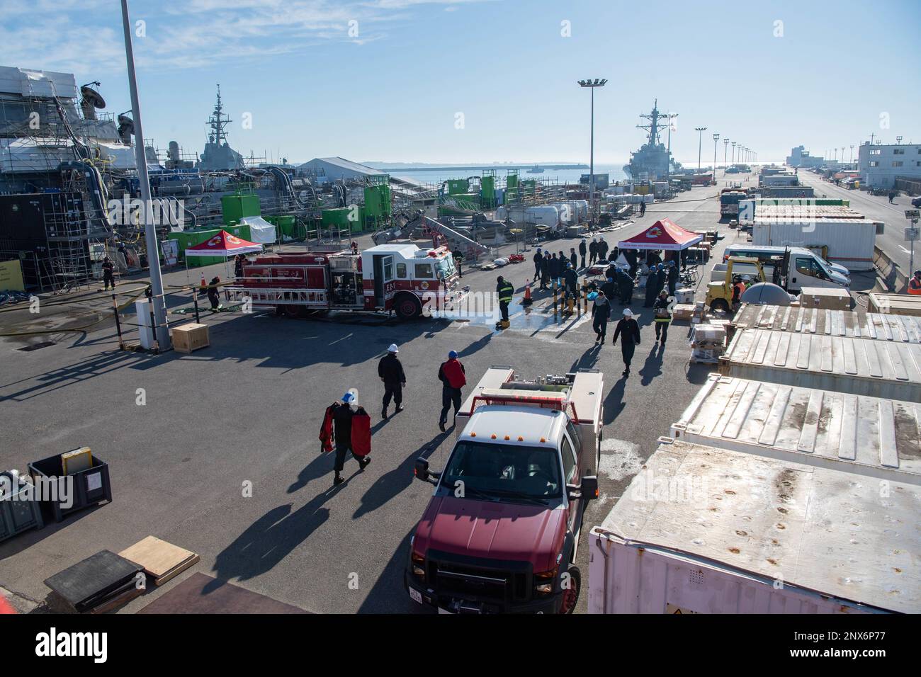 NAVAL STATION ROTA, Spain (January 26, 2022) Emergency personnel ...