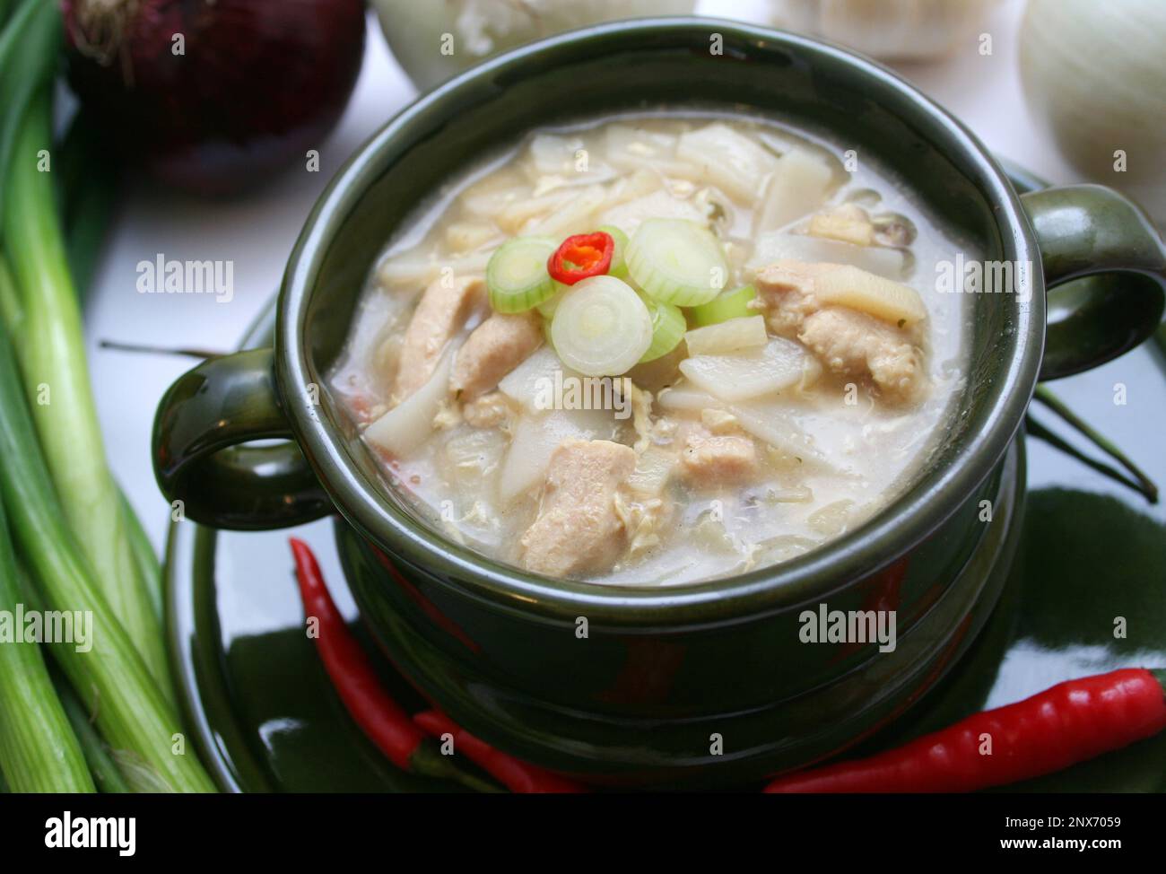 Sour Spicy Soup Stock Photo