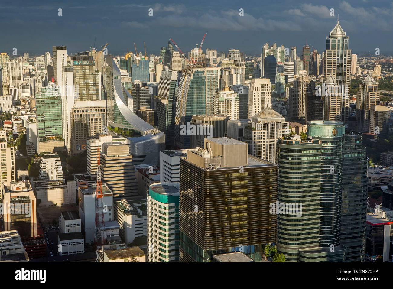 Bangkok Skyline, Downtown, Thailand Stock Photo - Alamy