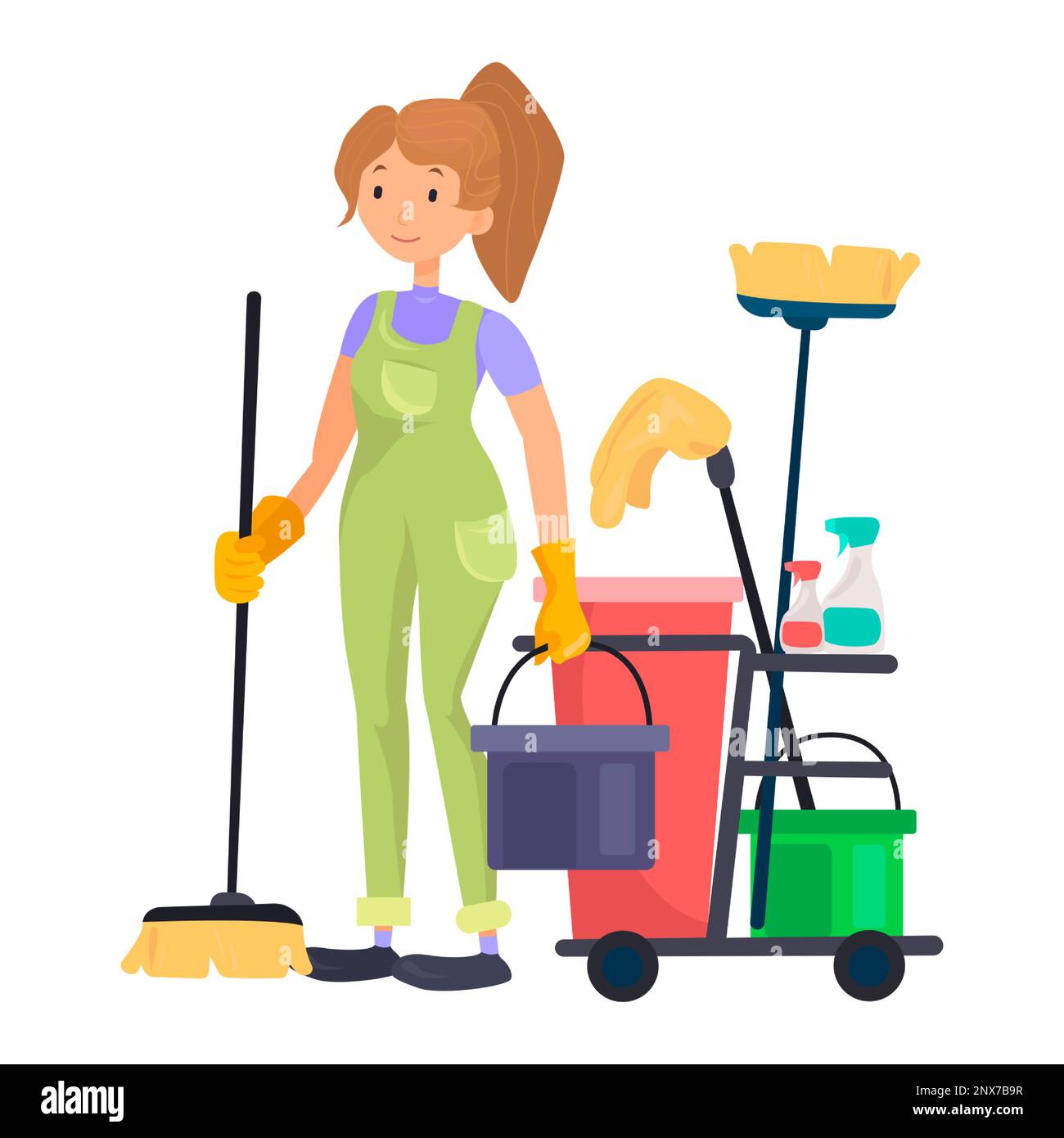 Cleaning Lady Icon