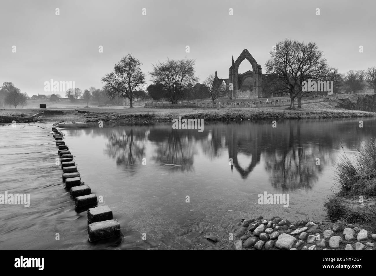 Then ruined priory at Bolton Abbey, is one of the most popular tourist