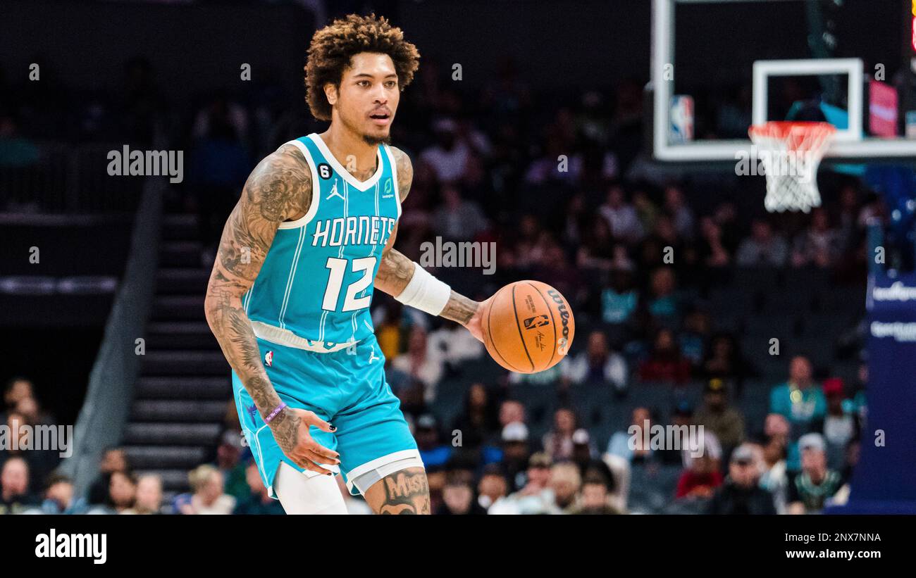 Charlotte Hornets' Kelly Oubre Jr. in action during an NBA