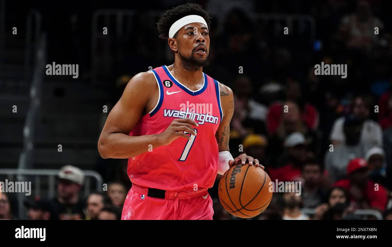 Washington Wizards guard Jordan Goodwin (7) in action during the second  half of an NBA basketball game against the Brooklyn Nets, Monday, Dec. 12,  2022, in Washington. (AP Photo/Nick Wass Stock Photo - Alamy