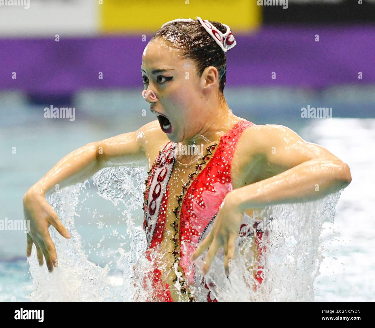 Japan s Yukiko Inui Performs During SOLO Free Routine Final Of FINA japan-s-yukiko-inui-performs-during-solo-free-routine-final-of-fina