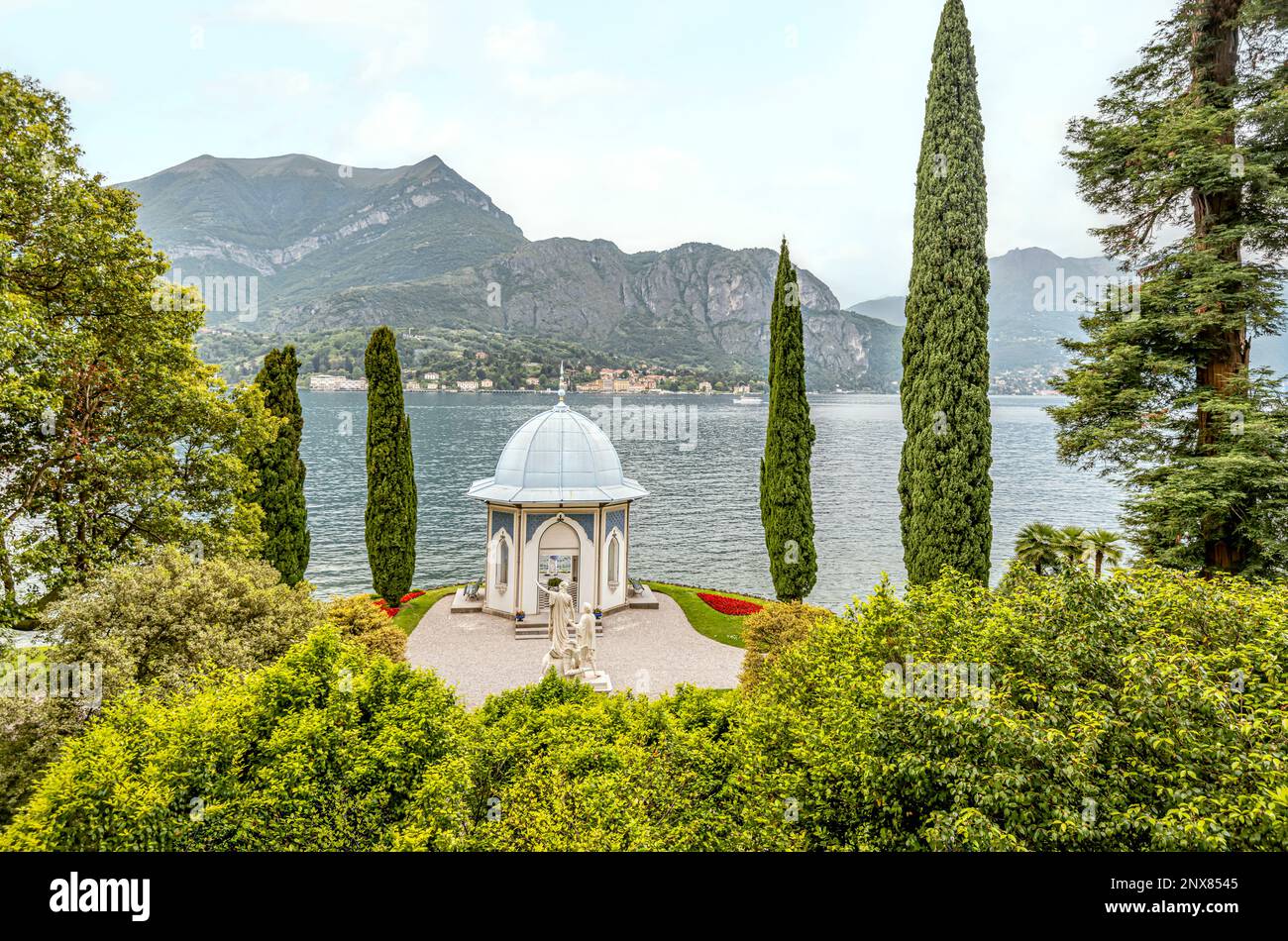 Moorish pavilion at the Garden of Villa Melzi D Eril in Bellagio at ...