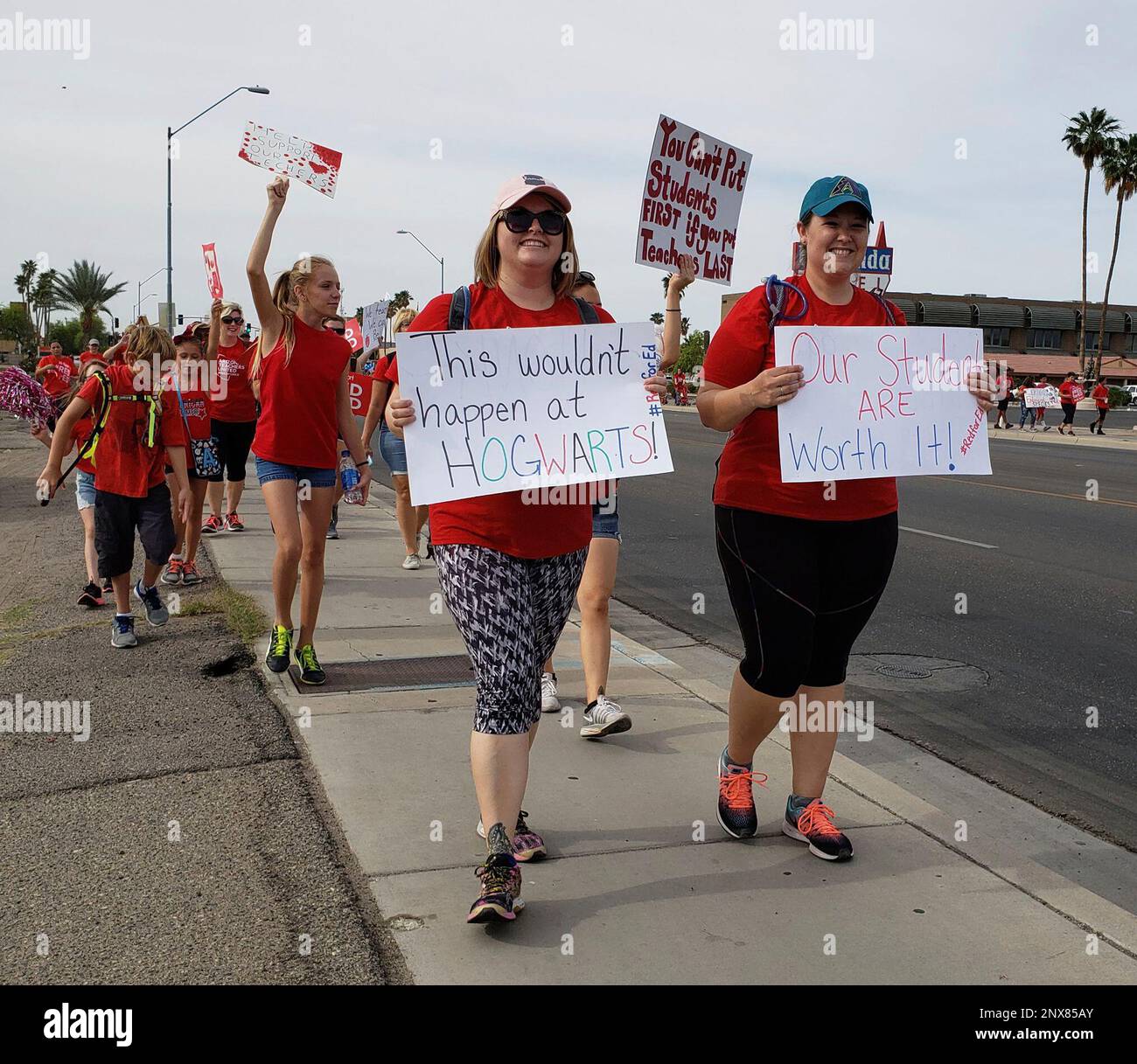 Teachers and their families, community supporters, parents and their ...