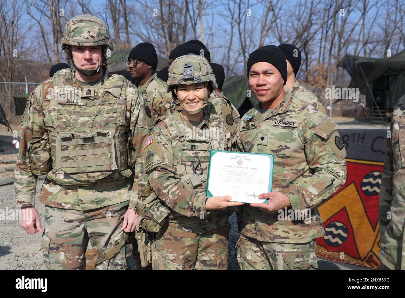 Soldiers assigned to 541st field feeding company 498th combat