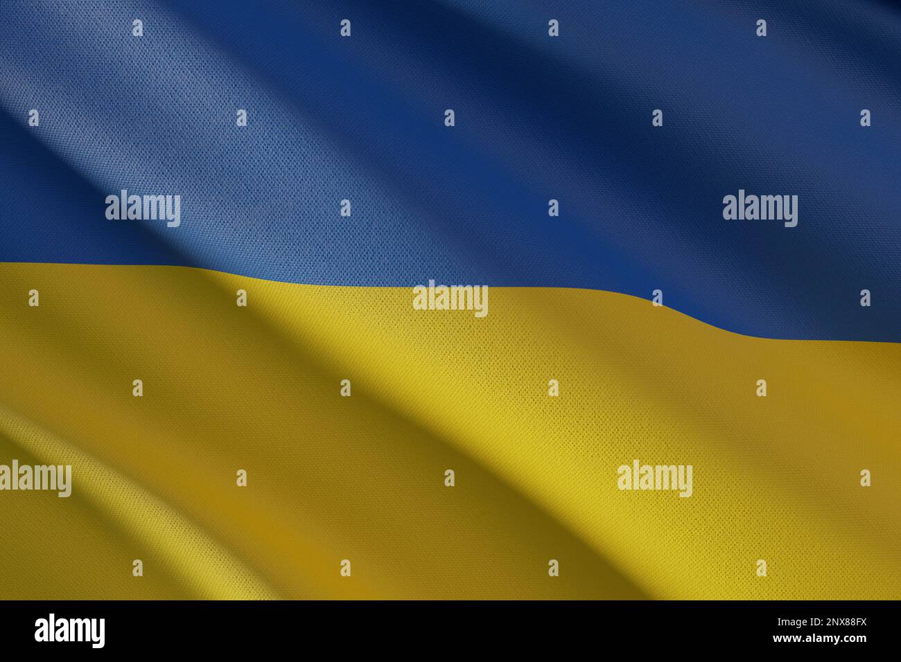 3d rendering wave flag ukraine hi-res stock photography and images - Alamy